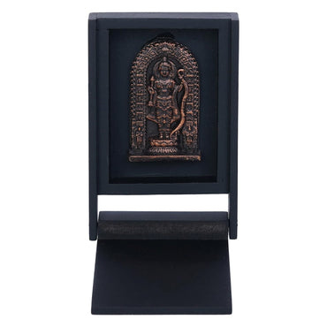 Webelkart Premium Ram Lalla Statue for Home Decor | Ram Lalla Idol Ayodhya Shree Ram Murti Showpiece Car Dashbord (5.11" Inches-Resin) Copper