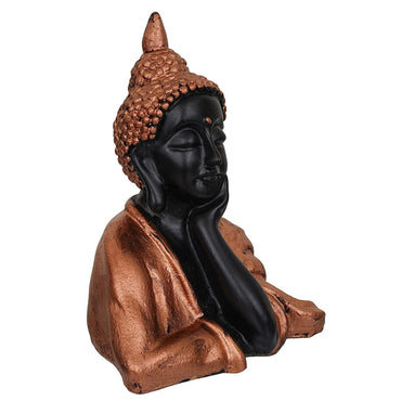 Webelkart Premium Thinking Gautam Buddha Polyresin Showpiece (7.5 x 6 x 4 Inches, Multi)