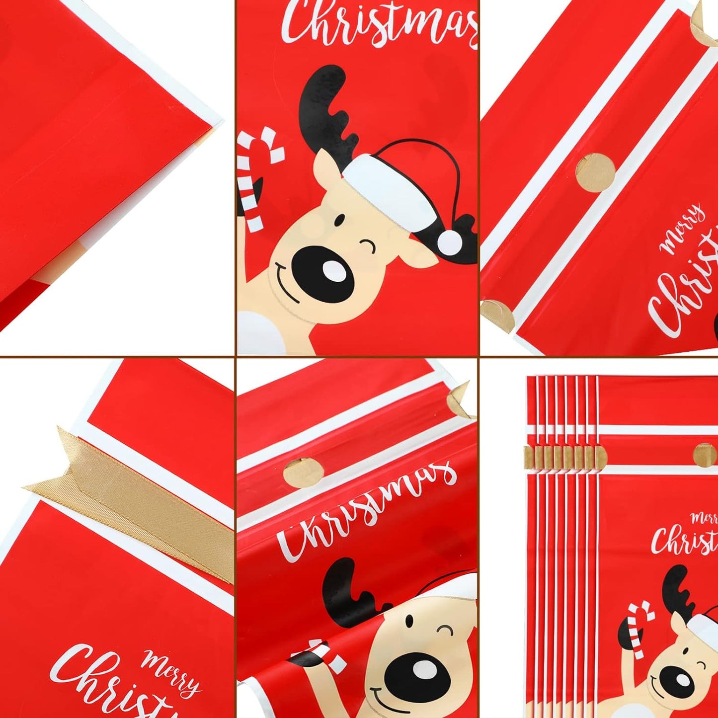 Christmas Candy Gift Cookie Bags