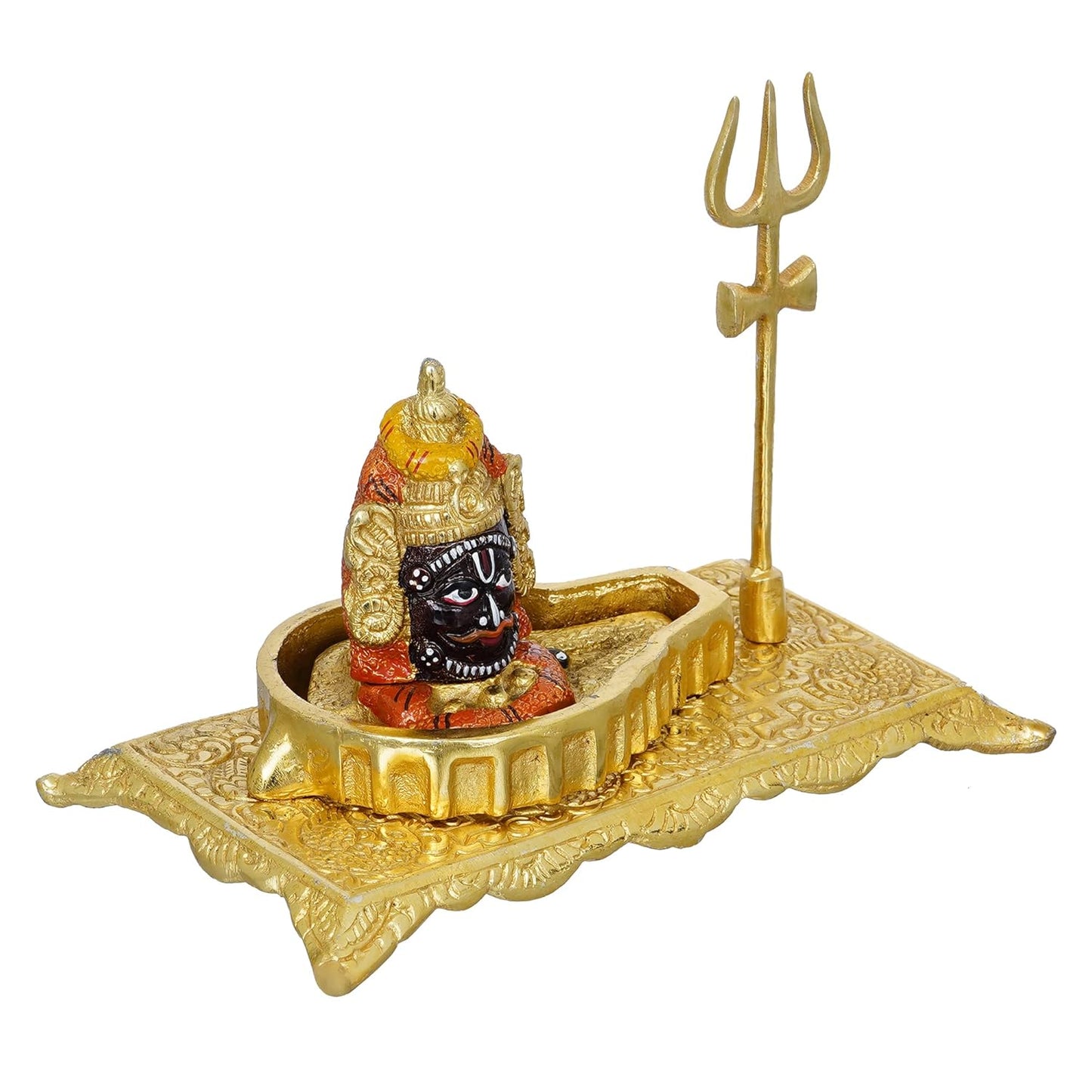 Webelkart Premium Shivling for Home Puja Metal Shivlinga,Pooja Beautiful Mahakal Murti - Mahakaleshwar Shivling Idol Mahakal Shivling Idol Shivling Murti