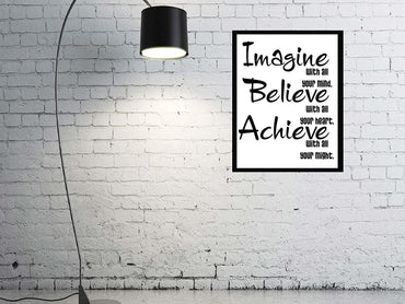 Webelkart Premium Motivational Quote Photo Frame for Wall, Office, Study Room Decoration Poster Framed Without Glass, Size - 14 x 11 INCH