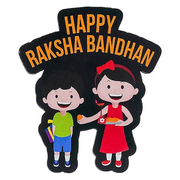 Webelkart Premium Combo Of 3 Rakhi With Happy Raksha Bandhan Magnet For Bhaiya And Bhabhi.Rakhi For Brother And Sister With Greeting Card And Roli Chawal Pack. Rakhi Gift For Couple,Rakhi Set
