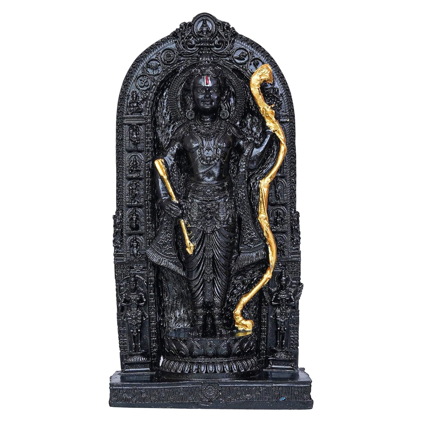 JaipurCrafts Premium Lord Ayodhya Ram lalla Idol Murti Showpiece | Ram ji ki Murti Lalla Murti in Ayodhya Mandir for Home and Office Decor (6" Inches)