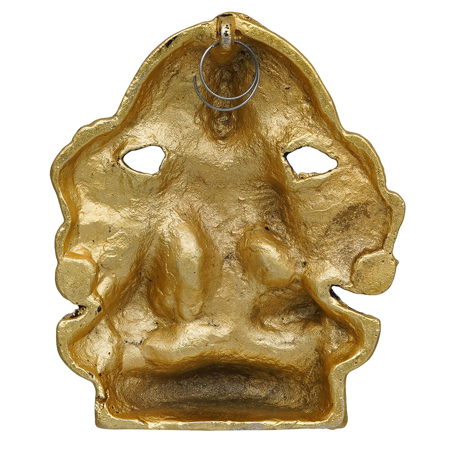 JaipurCrafts Premium Metal PanchMukhi Hanuman Idol Statue for Home and Pooja Decor (Gold, 5.5 Inches)