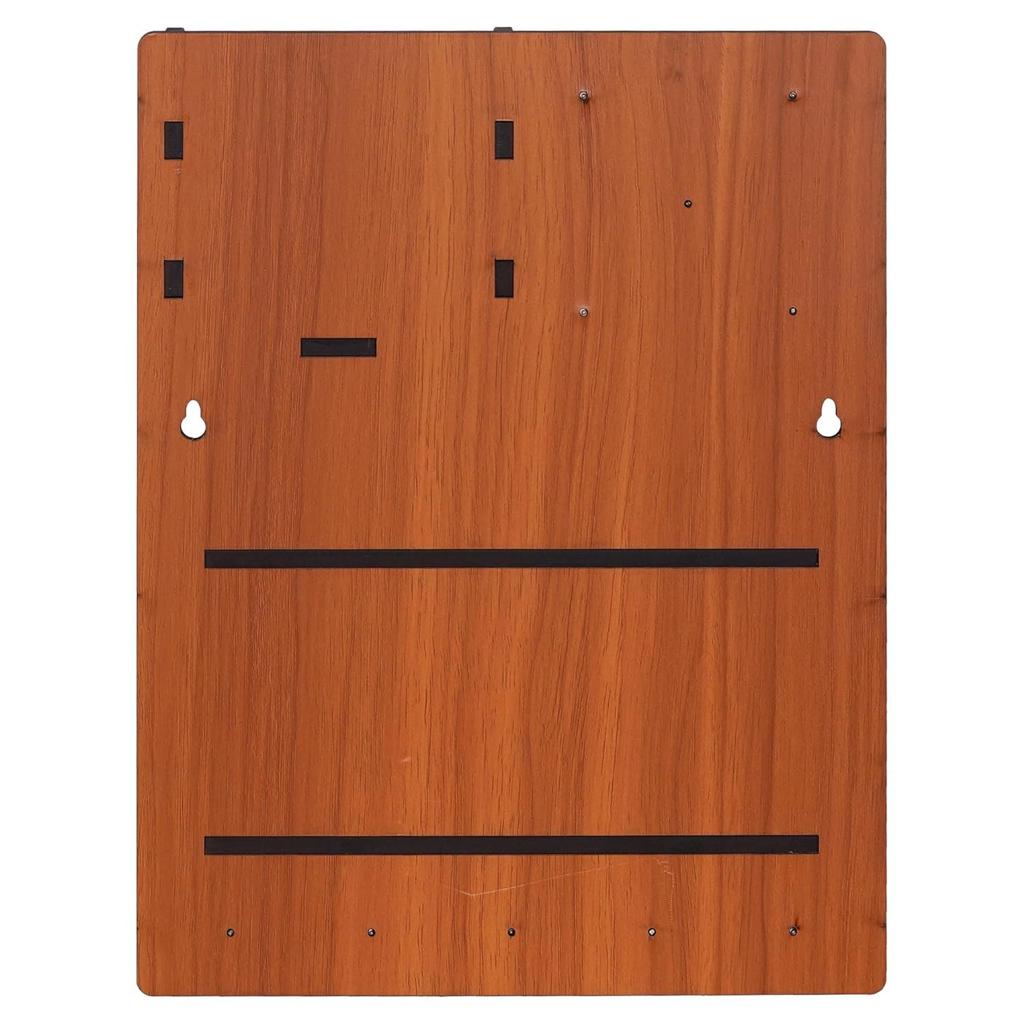 JaipurCrafts Premium Wood Key Chain Hanging Board/Wall Hanging Key Holder with Mobile Charging Stand and Showpiece Stand (11.5 Inches, 10 Hooks) WoodColor Home and Office Decor