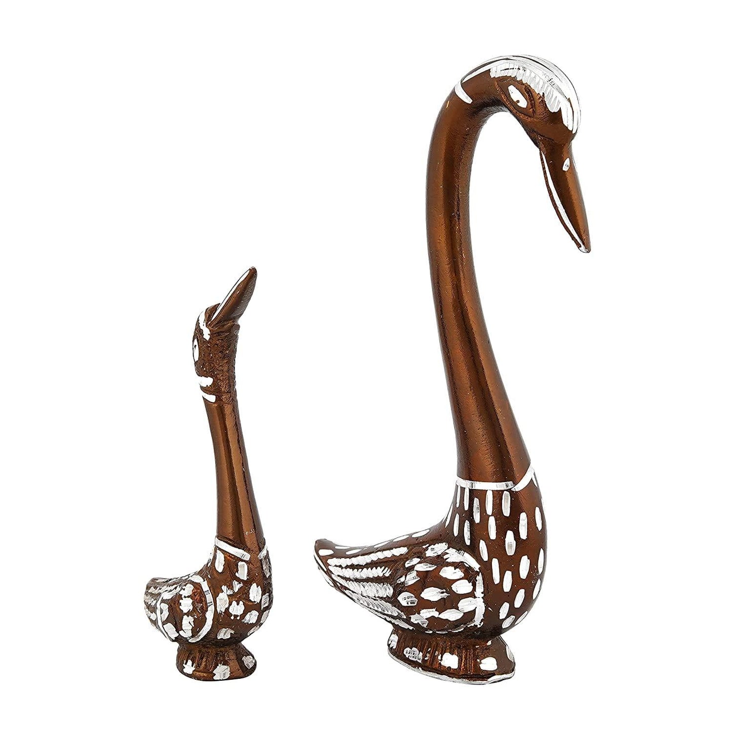 Webelkart Premium Swan Kissing Duck Showpiece for Home and Table Decor| Decorative Items for Home Decor (9 Inches)
