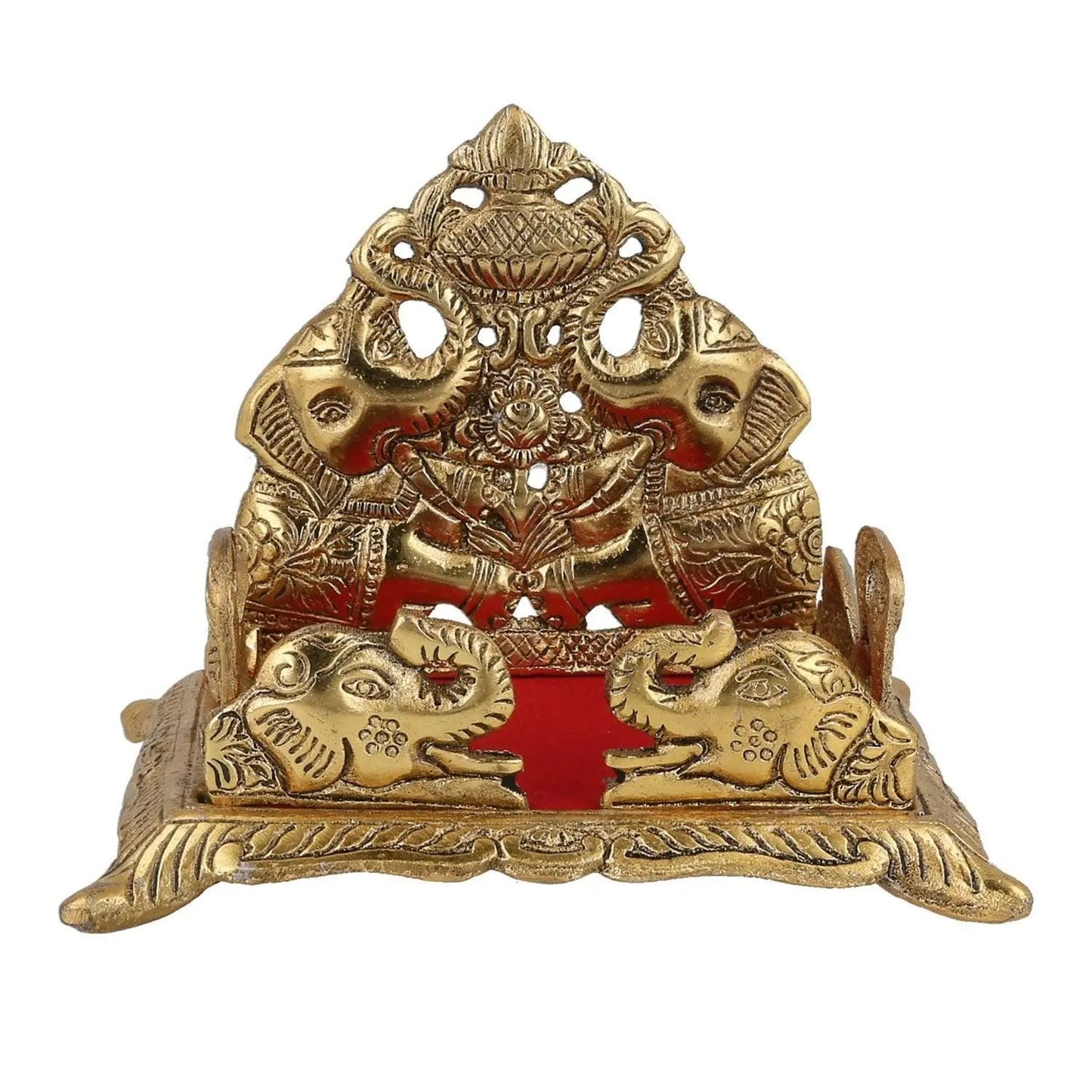 JaipurCrafts Handcrafted Krishna Ladoo Gopal/Laddu Bal Gopal White Metal Sihasan, Religious Puja Gifts and Decor, Showpiece - (10 cm x 8 cm x 18 cm)