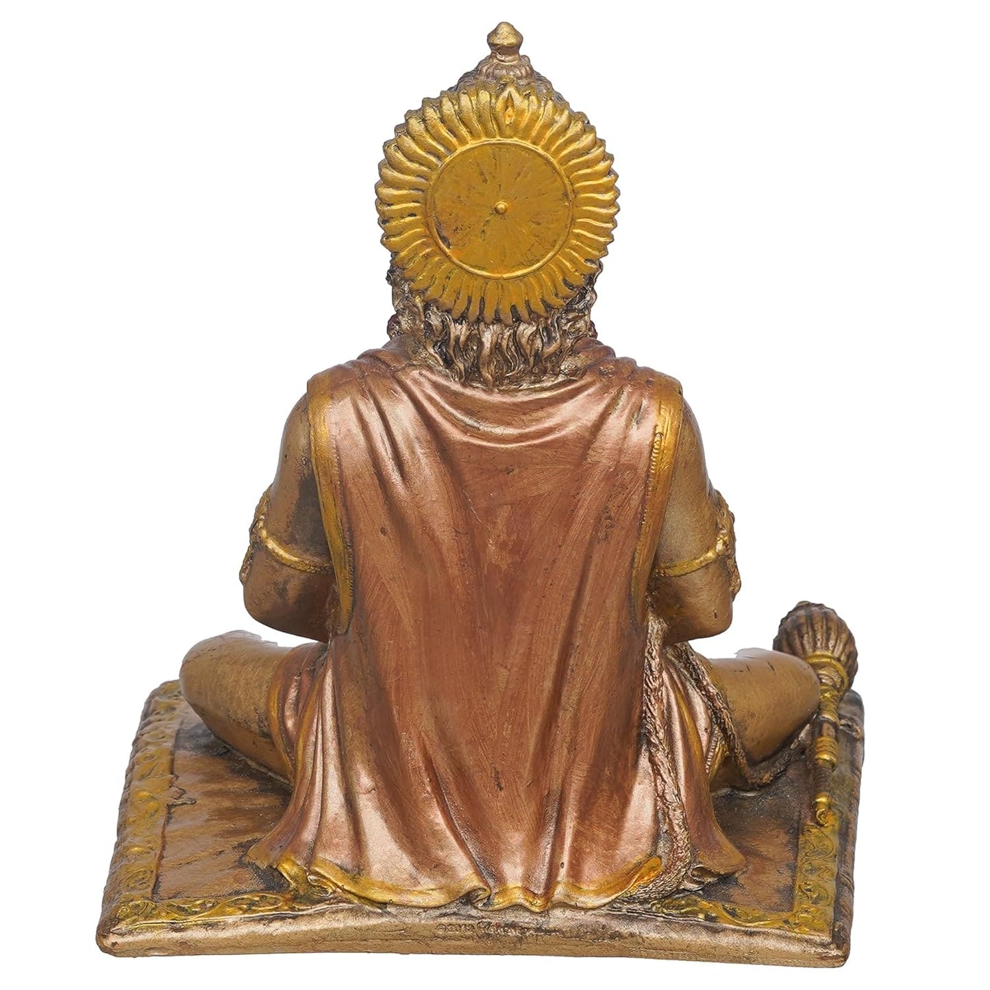 Webelkart Premium Meditating Lord Hanuman ji Idol Statue Showpiece for Home and Pooja Decor | Bajrang Bali Murti for Home Temple Book Reading Hanuman Ji Murti Showpiece (4 Inches. Bronze Finish)- hanuman ji idol online