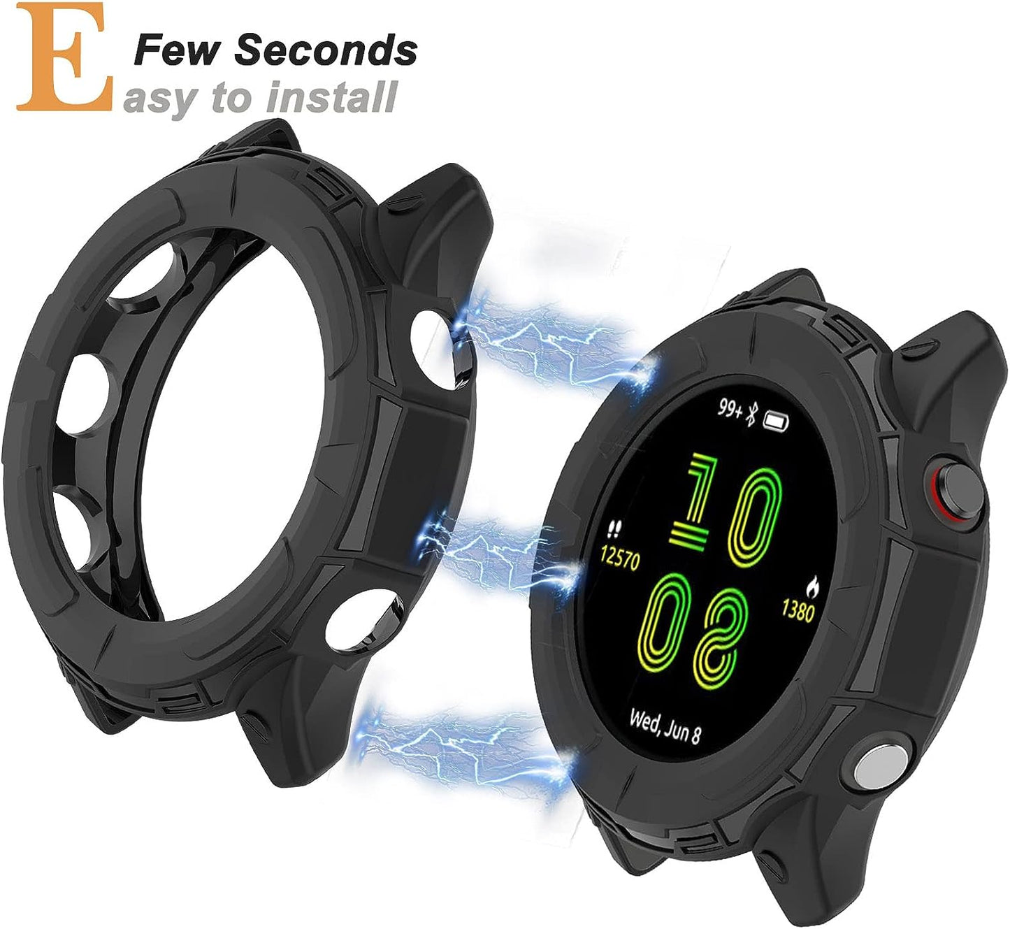 Zitel Case for Garmin Forerunner 265 - Black