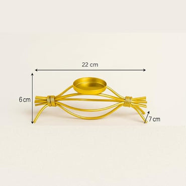Coral Tree Handcrafted Golden Metal Tea Light Candle Holder Stand Elegant Decorative Tea Light Holder for Home and Office Decoration