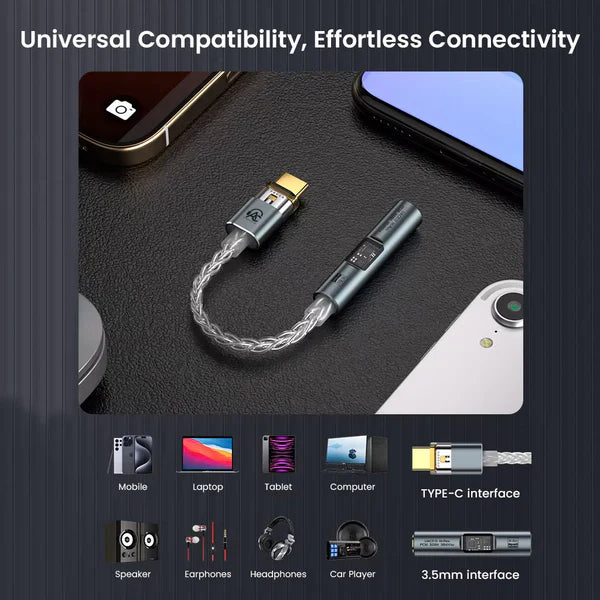 AUDIOCULAR SPARK Hi-Res Portable DAC Dongle CX31993 + MAX Amp