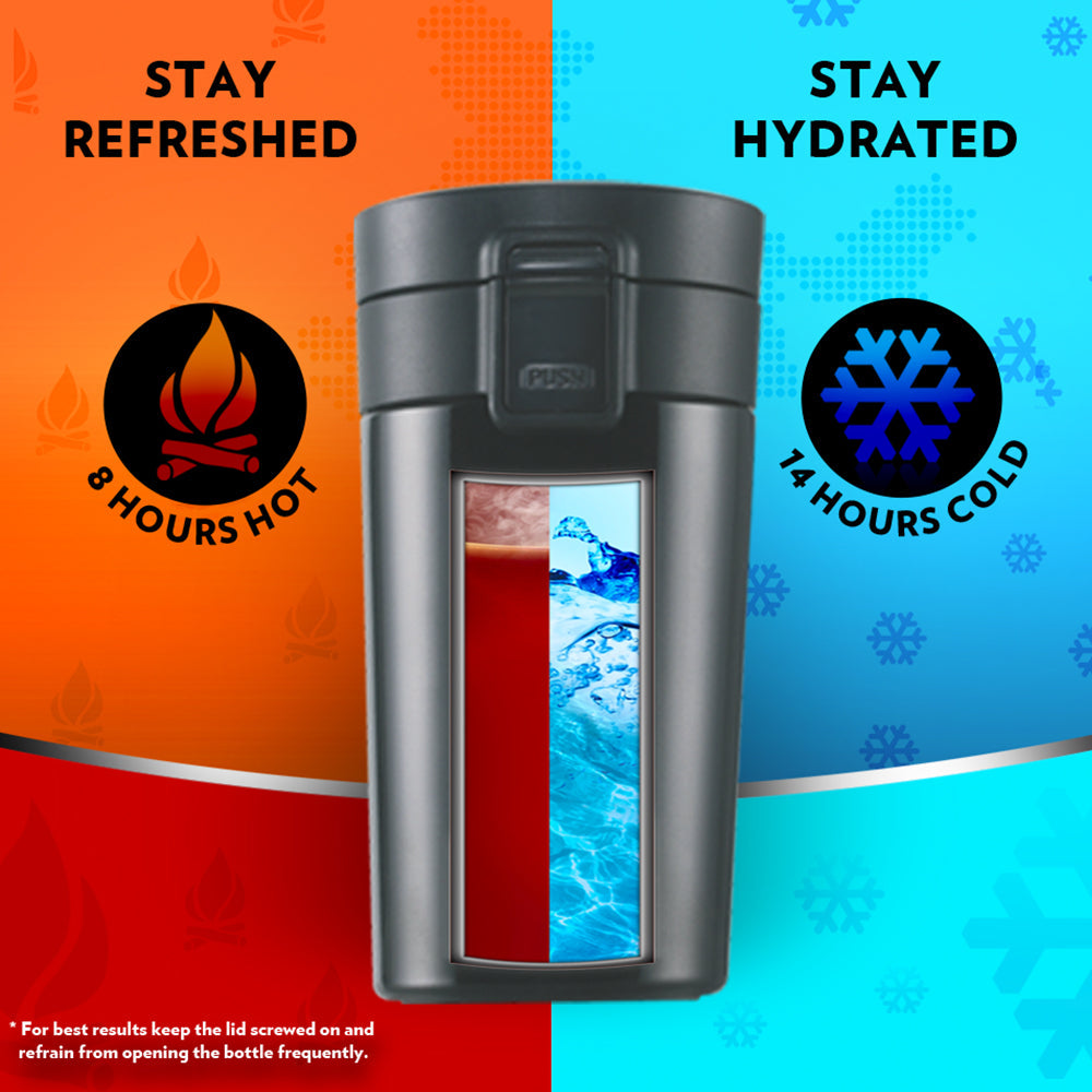 Borosil Coffeemate Insulated Mug-Personalise, Black, 300ml