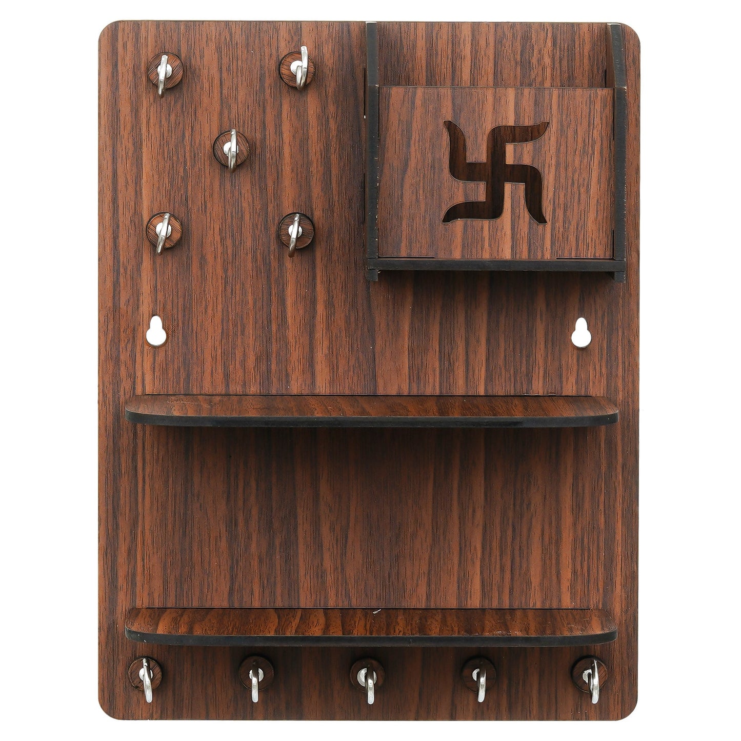 Webelkart Premium Wooden Key Chain Key Holder for Diwali Decorations, Key Hanger for Home/Office Decor, Key Stand for Wall Hanging Home Decorations Item (11.5" Inches)