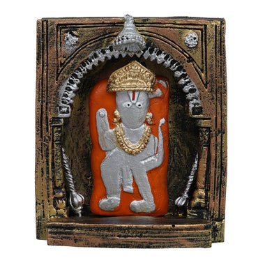 JaipurCrafts Premium Polyresin Lord mehandipur Balaji Darbar Idol Statue for and Pooja Decor| Hanuman Ji ki Murti for Home and Puja Room| Puja Decor Items (4 Inches, Polyresin)