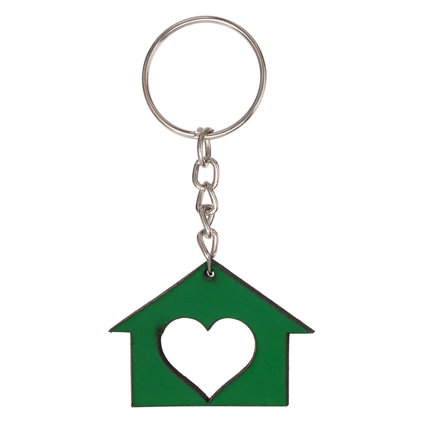 Webelkart Designer Home Keys Wooden Key Holder with 7 Hooks, Free Keychain (29 cm x 13.5 cm x 0.4 cm, Green) Key Stand Key Hanger