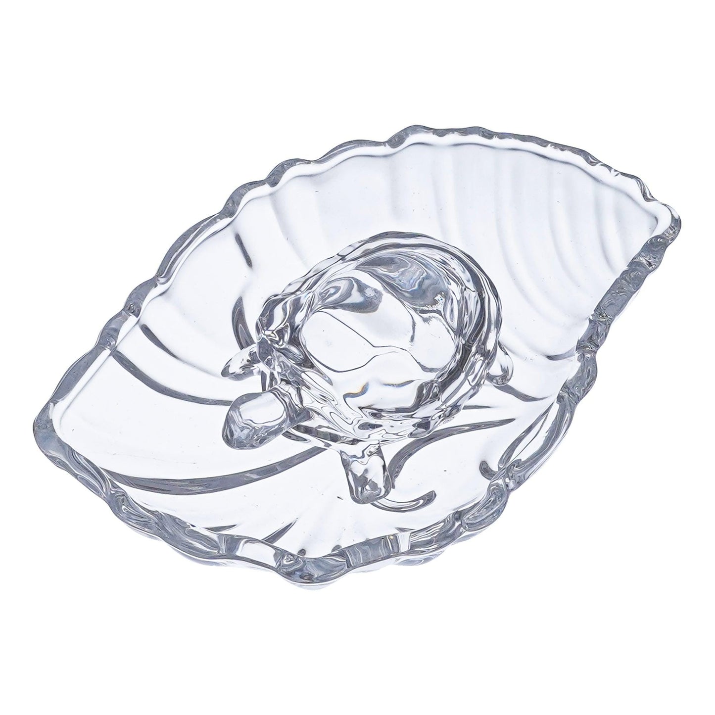 JaipurCrafts Premium Crystal Turtle Tortoise with Leaf Plate for Feng Shui and Vastu Best Gift for Career and Good Luck