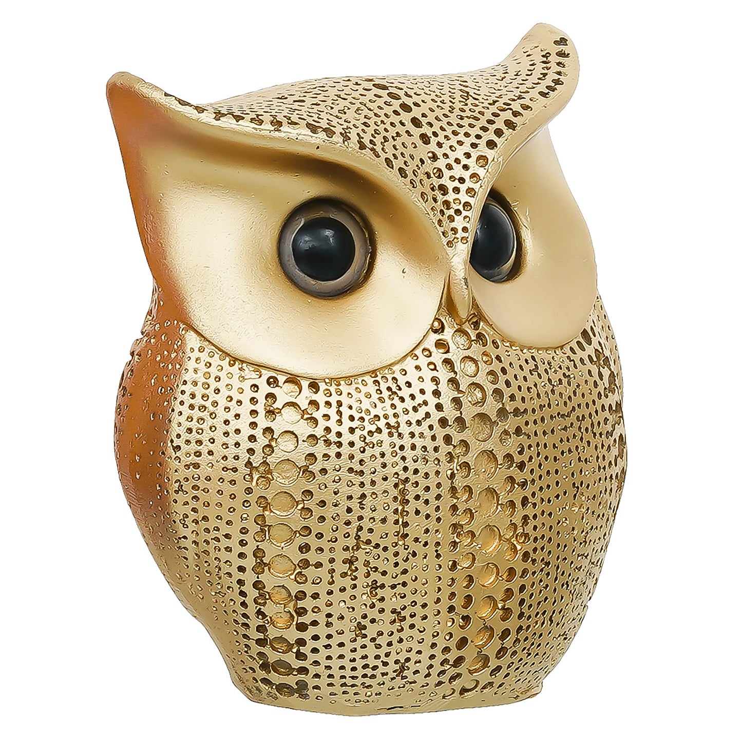 Webelkart Premium Gold Resin Classy Lucky Owl Figure Showpiece for Home/Office Decor,Decorative Items for Table Decor Owl Status (Gold-5.51" Inches)