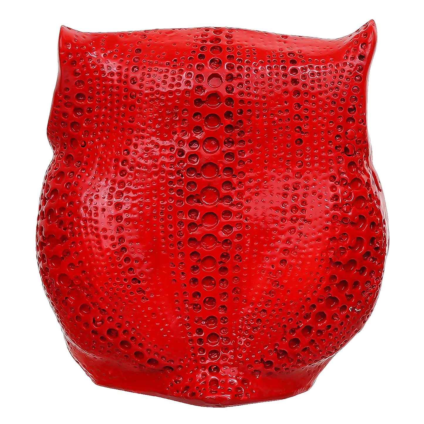 Webelkart Premium Resin Lucky Owl Art Figure Showpiece for Home/Office Decor,Decorative Items for Home Decor (Red-5.51" Inches)