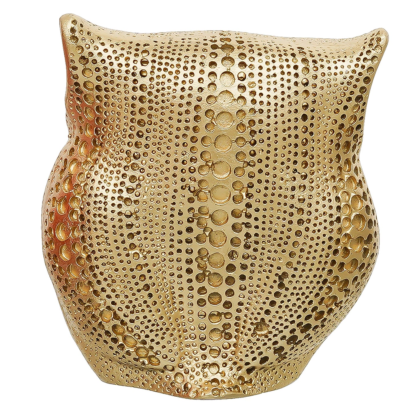 Webelkart Premium Gold Resin Classy Lucky Owl Figure Showpiece for Home/Office Decor,Decorative Items for Table Decor Owl Status (Gold-5.51" Inches)