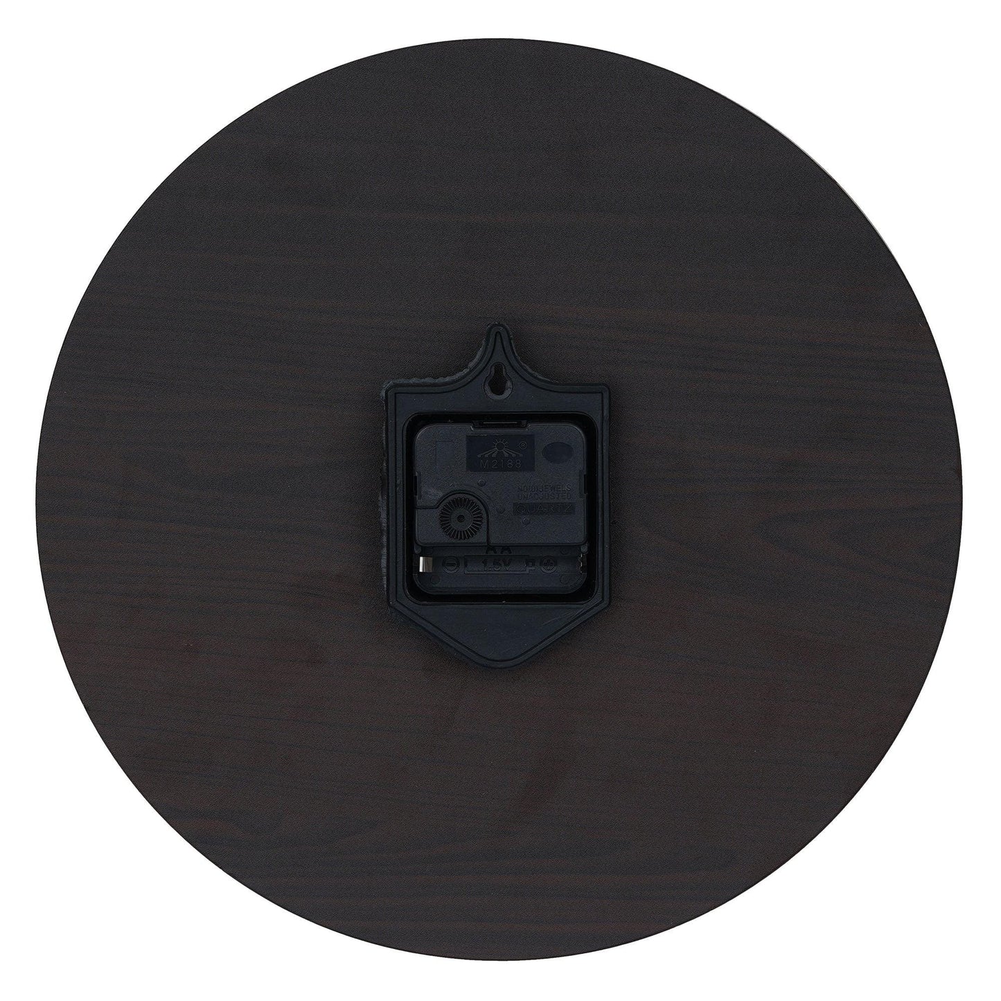 Webelkart Roman Beautiful Round Wood Wall Clock Without Glass (12 Inch x 12 Inch, Ivory,Black)