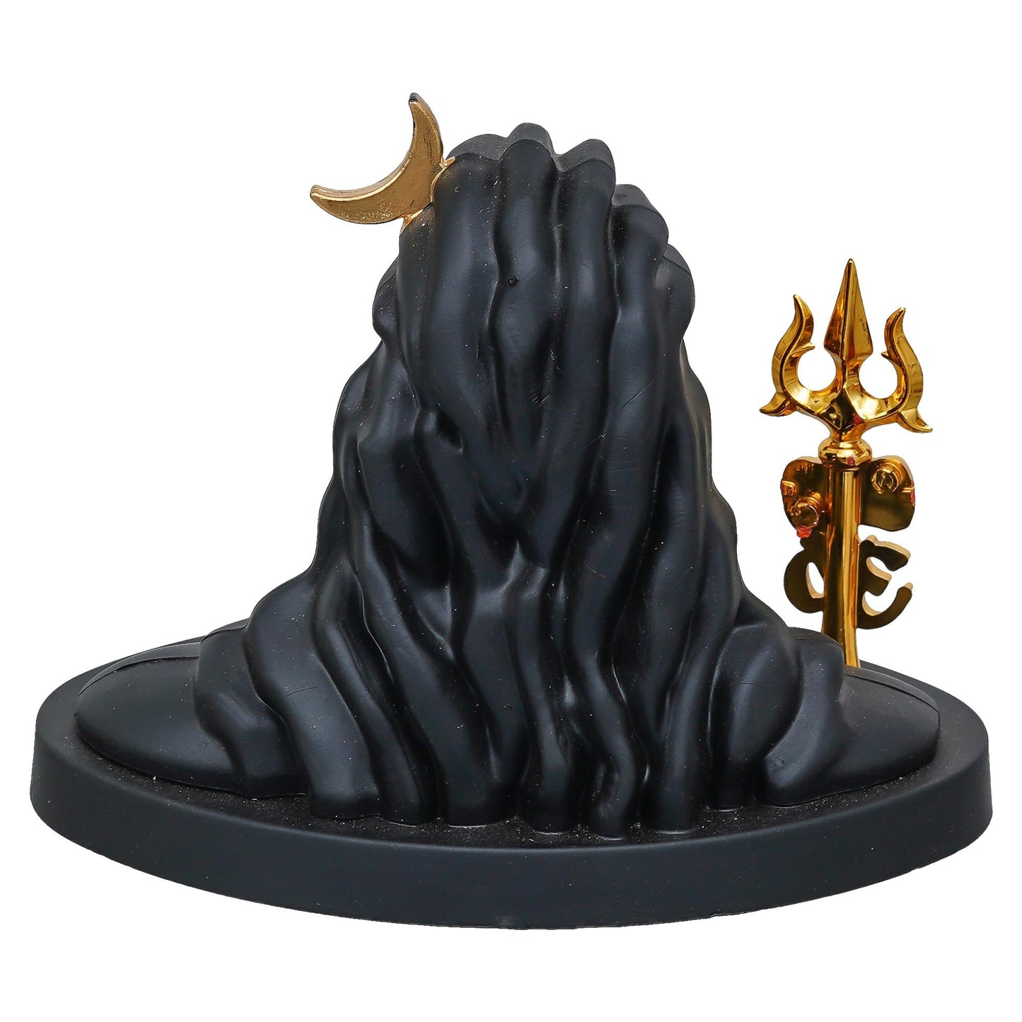 Webelkart Premium Resin Adiyogi Shiva Idol with Trishul for Home Decor - Adiyogi Showpiece for Car Dashboard Shiva Idol for Pooja/Office Decor (Self Adhesive 6" Inches) Shivratri Gift Statue