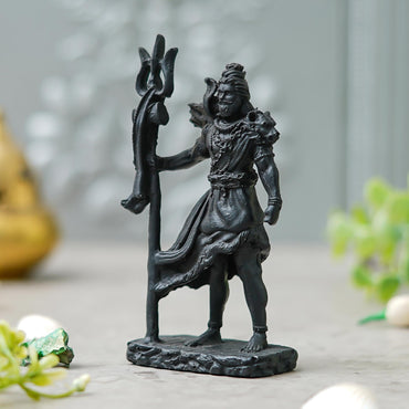 Webelkart Premium Shiva Statue for Car Dashboard,Good Luck Gift for Home Decor, 3D Shiva Idol/Mahadav Shiv Ji Murti for Home Decor/Show Piece for Home Decoration (4.53" Inches)