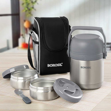 Borosil Hot n Fresh Lunchbox, 2 container