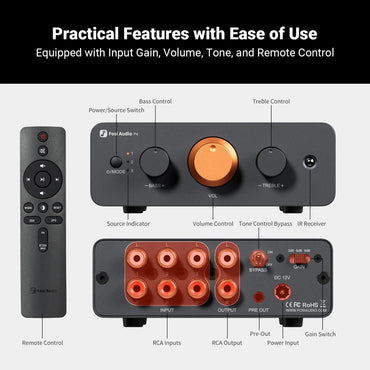 Fosi Audio P4 Mini HiFi Preamplifier