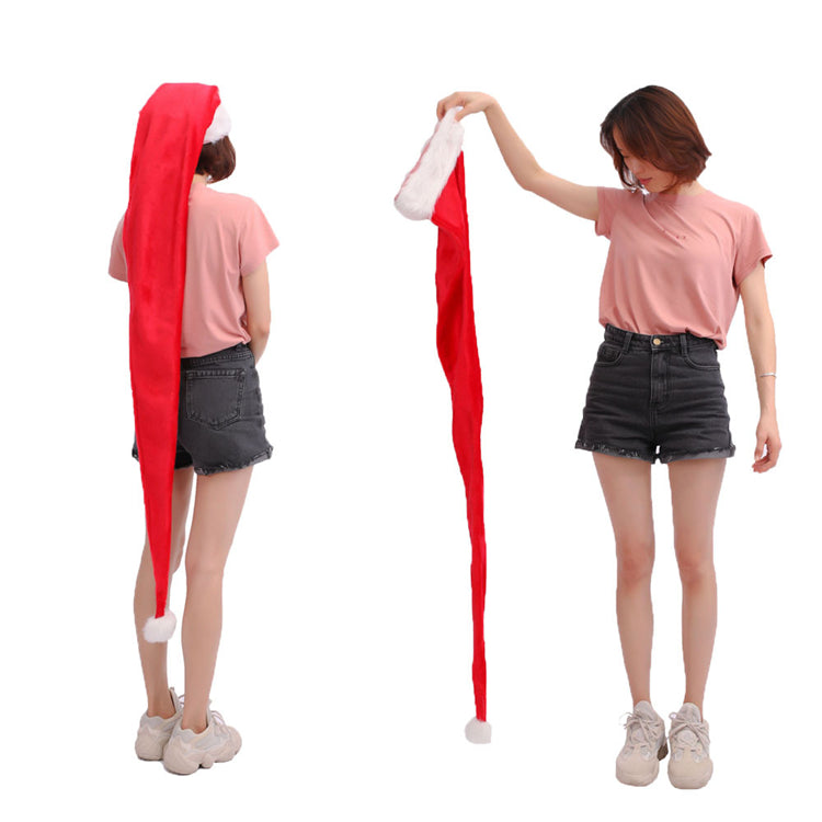Long Velvet Christmas Santa Hat