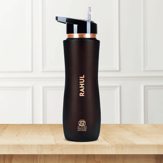Borosil Sipper Copper Bottle, Brown, 750 ml, Personalised