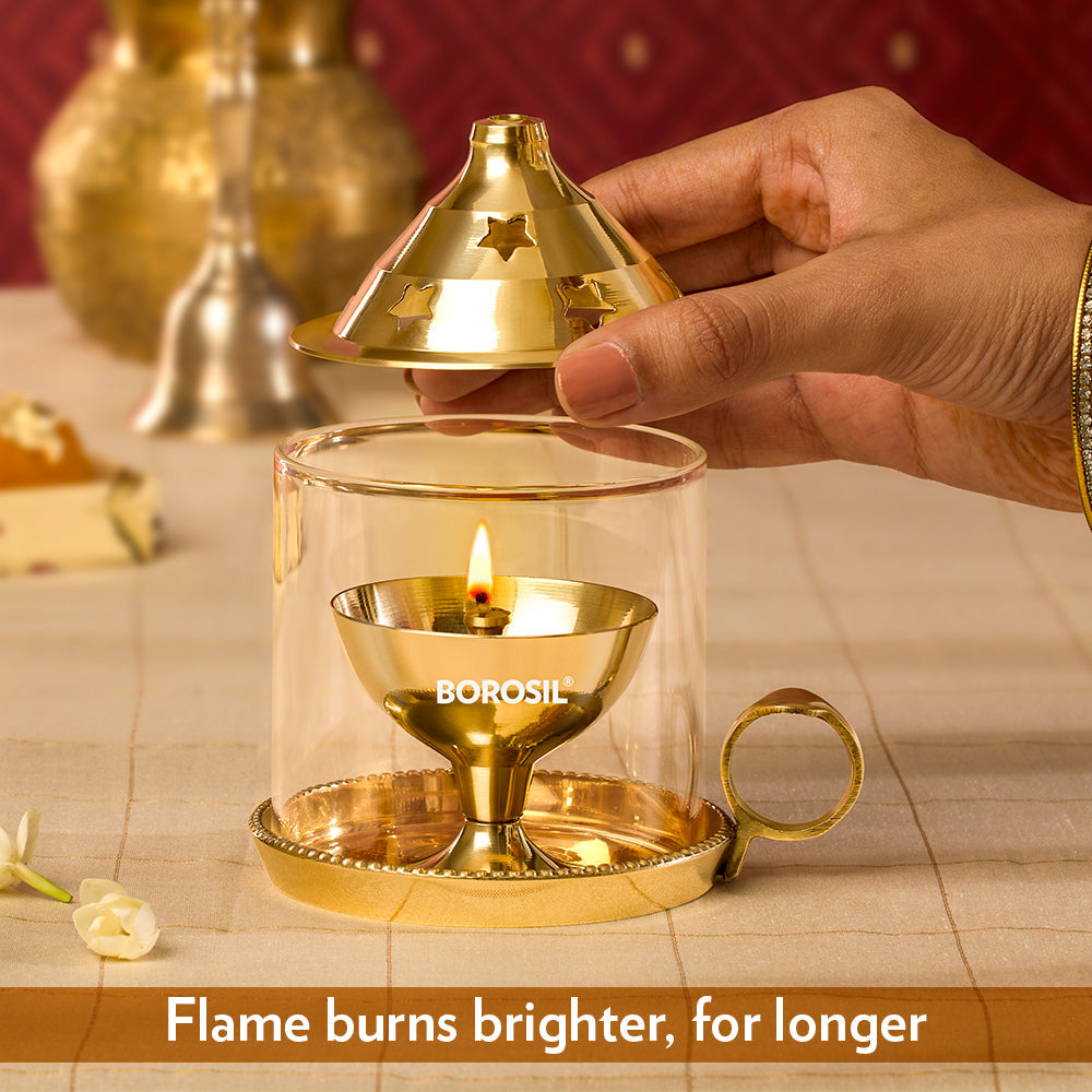 Borosil Mangal Akhand Diya, Medium