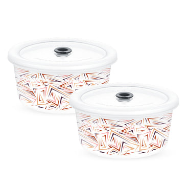 Larah By Borosil Comet Storage Bowl Set, 800ml x 2