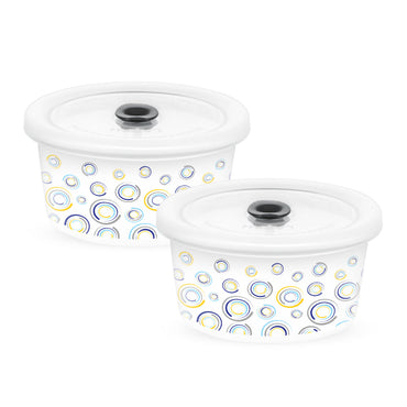 Larah By Borosil Jupiter Storage Bowl Set, 400ml x 2