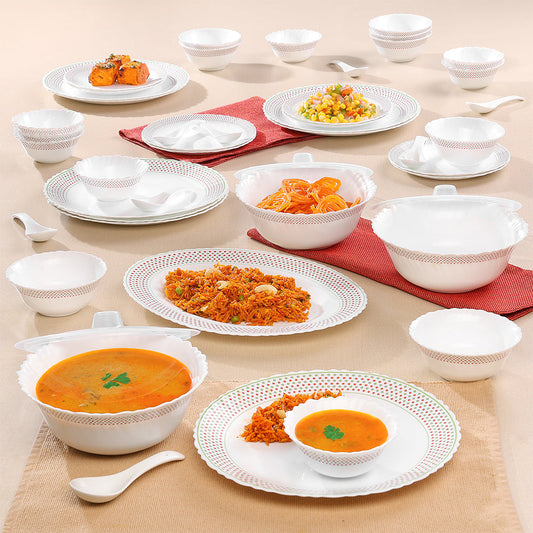Larah by Borosil Waltz Dinner Set, 44 pc