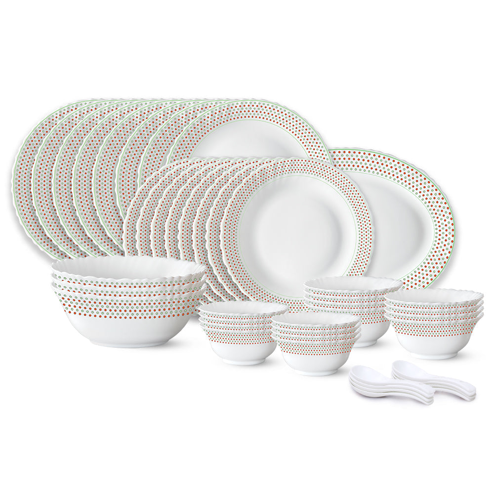 Larah by Borosil Waltz Dinner Set, 44 pc