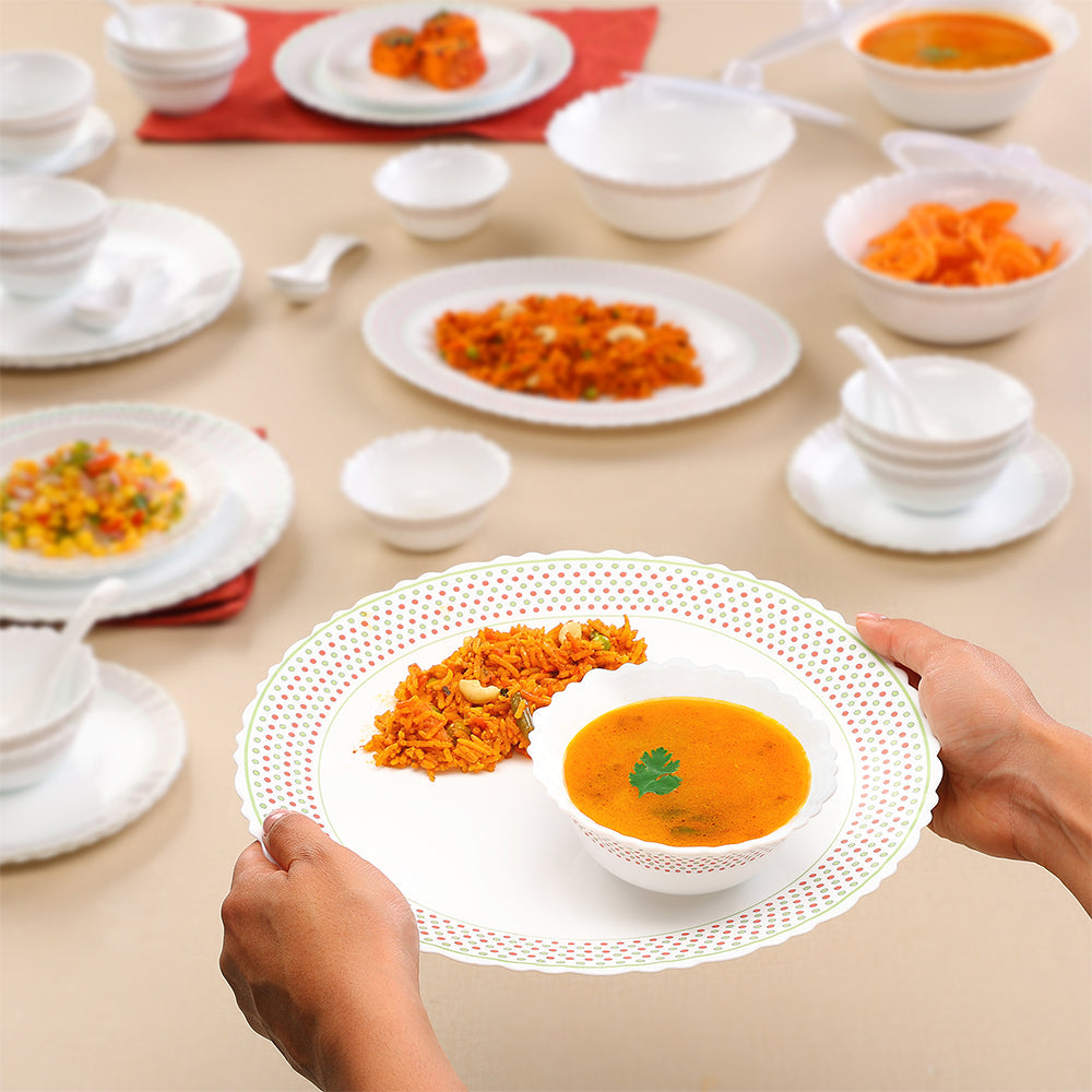 Larah by Borosil Waltz Dinner Set, 44 pc