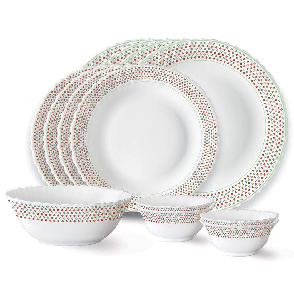 Larah by Borosil Waltz Dinner Set, 13 pc