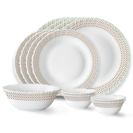 Larah by Borosil Waltz Dinner Set, 13 pc