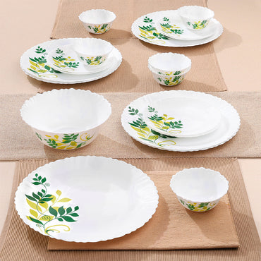 Larah by Borosil Fern Dinner Set, 19 pc