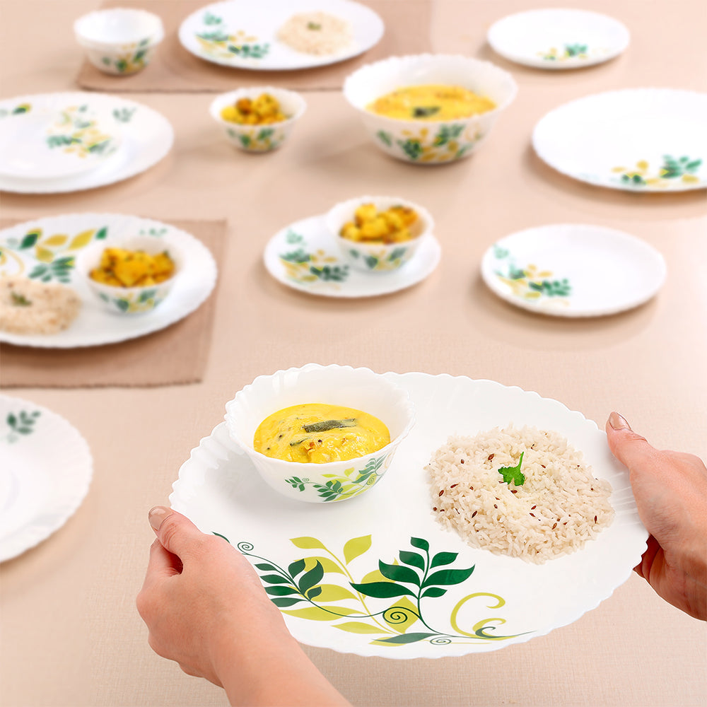 Larah by Borosil Fern Dinner Set, 19 pc