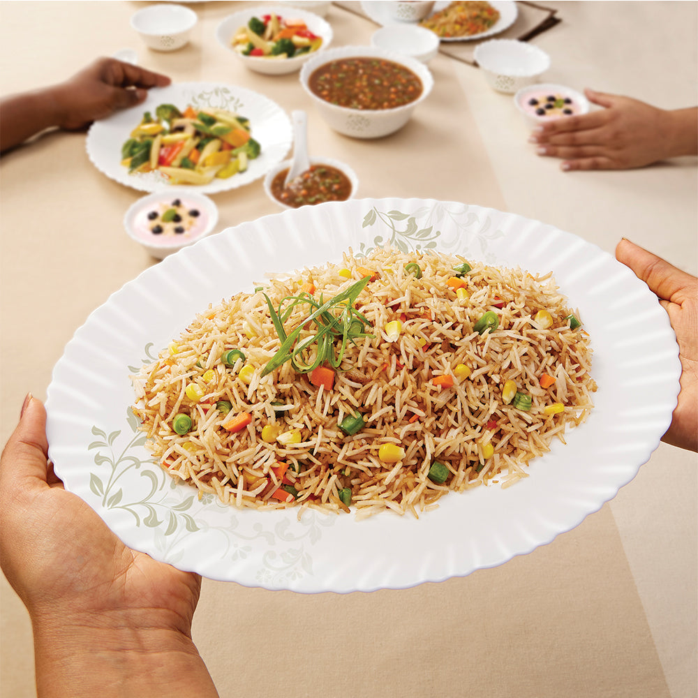 Larah by Borosil Ingot Dinner Set, 19 pc
