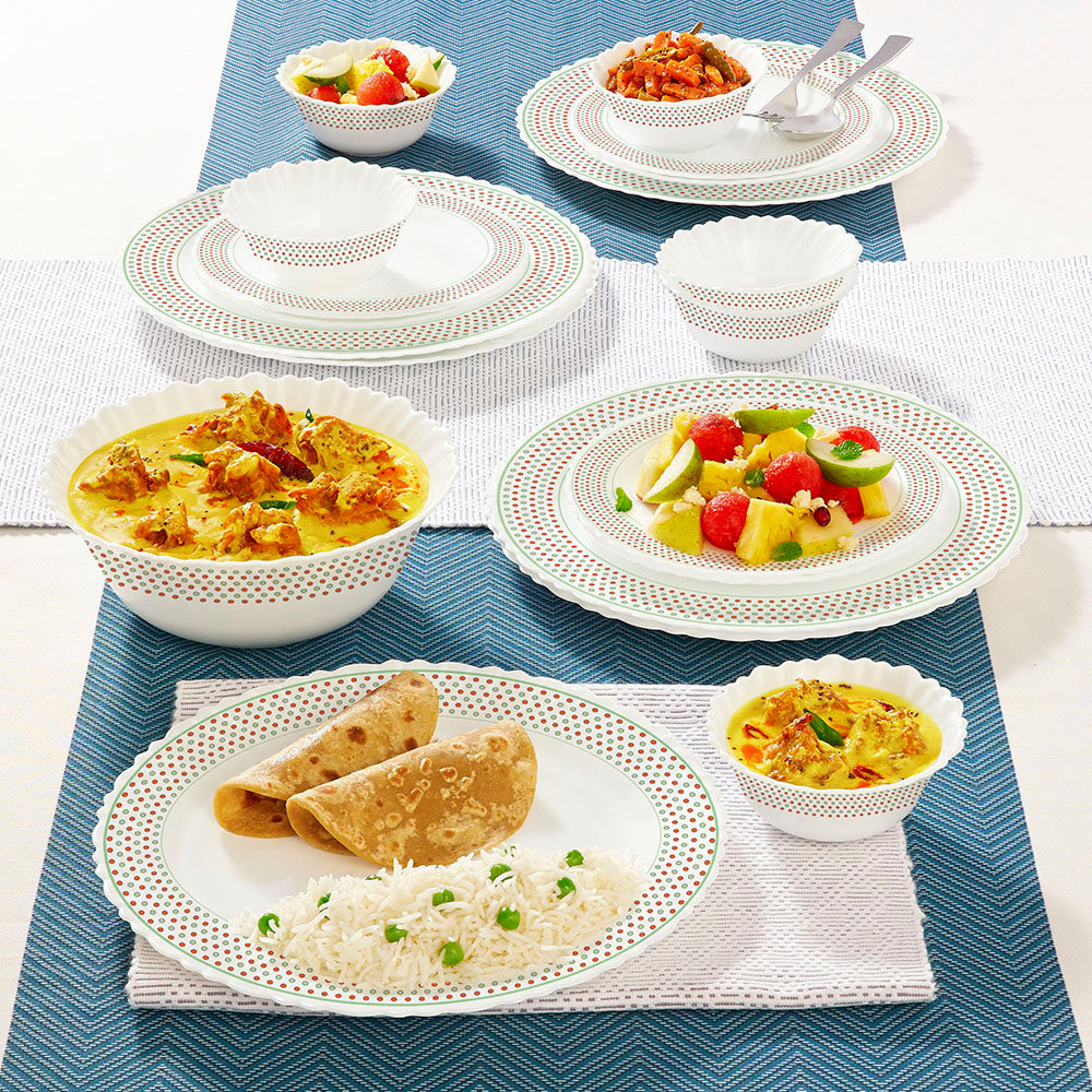 Larah by Borosil Waltz Dinner Set, 19 pc