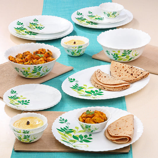 Larah by Borosil Fern Dinner Set, 21 pc