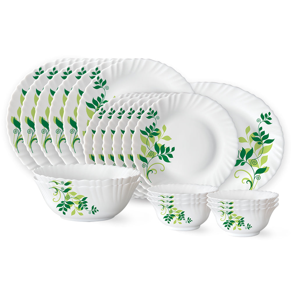 Larah by Borosil Fern Dinner Set, 21 pc