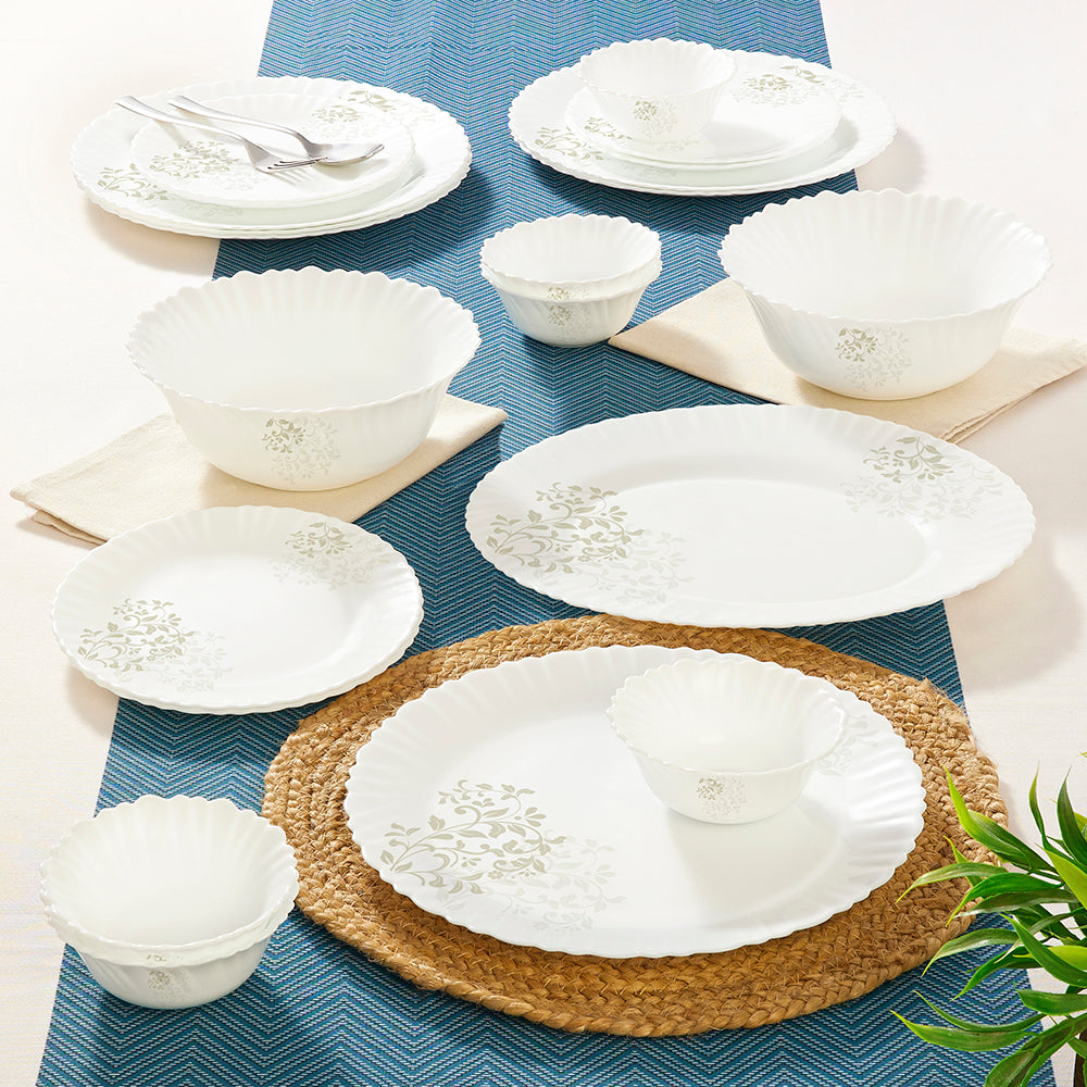 Larah by Borosil Ingot Dinner Set, 21 pc