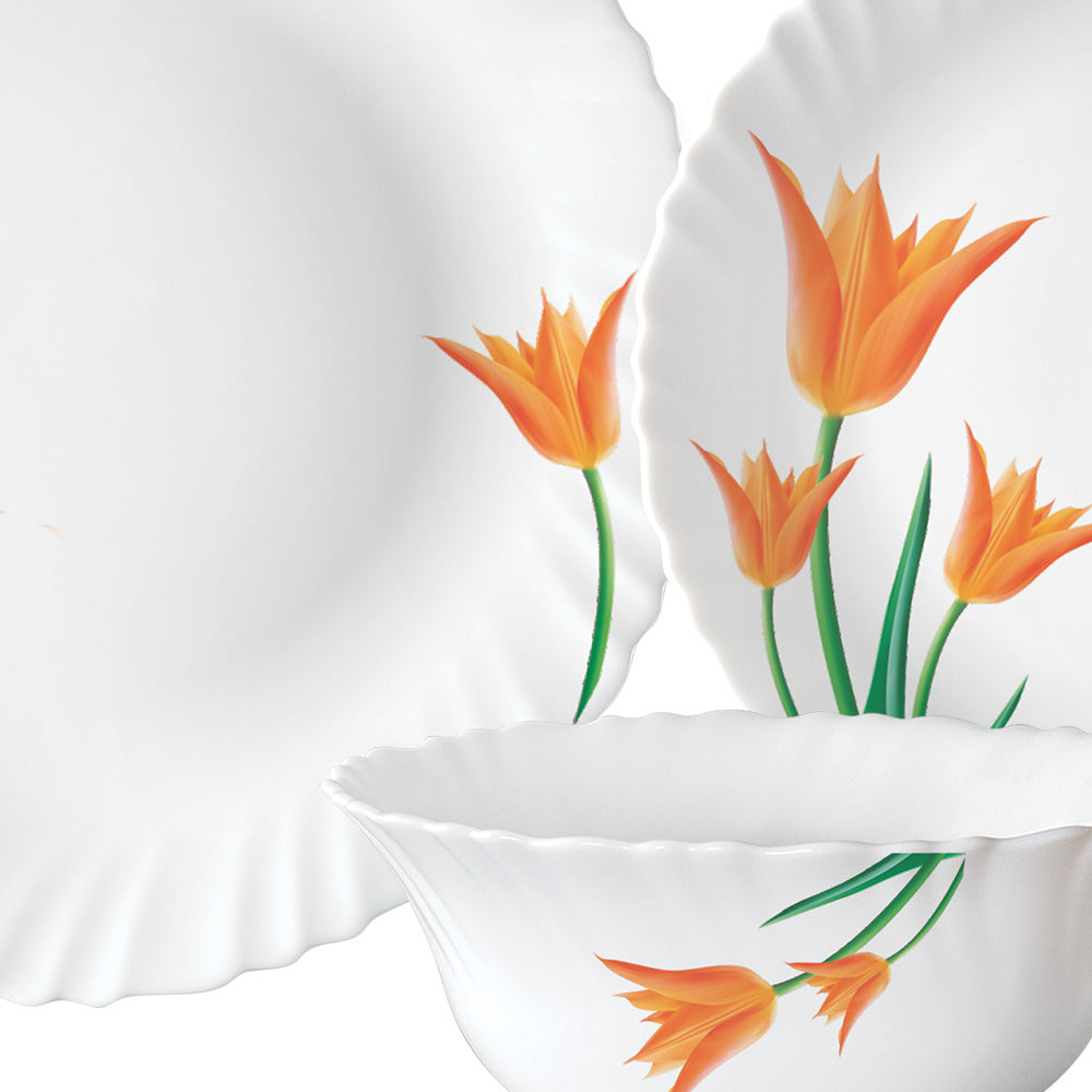 Larah by Borosil Firefly Dinner Set, 36 pc