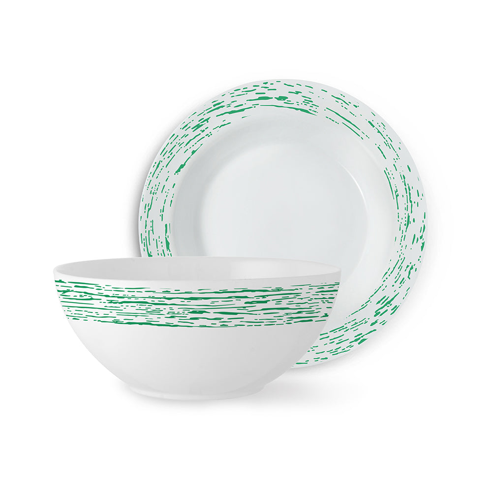 Larah by Borosil Green Nova Snack Set, 7 pc
