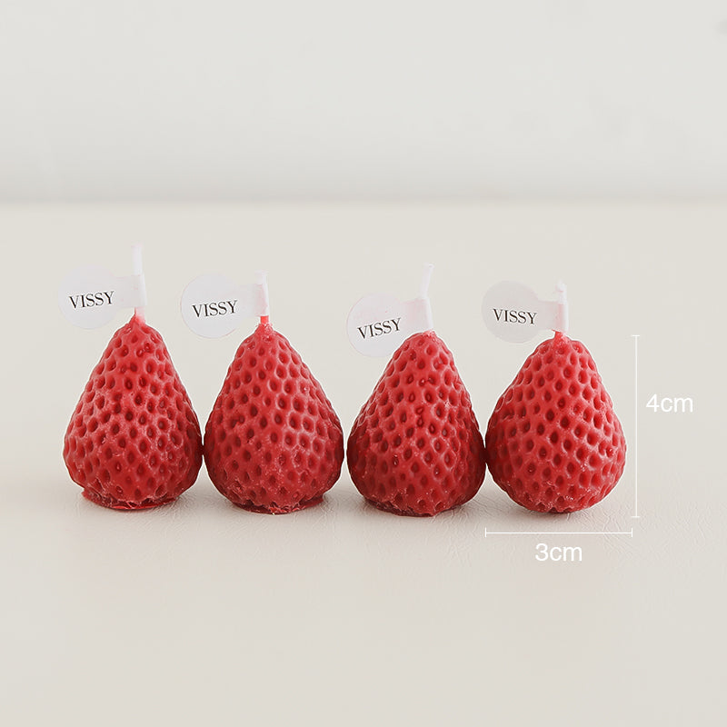 Scented Candles in Strawberry Shape