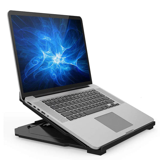 Height Adjustable Laptop Macbook Stand for Office Desk with Mobile Holder