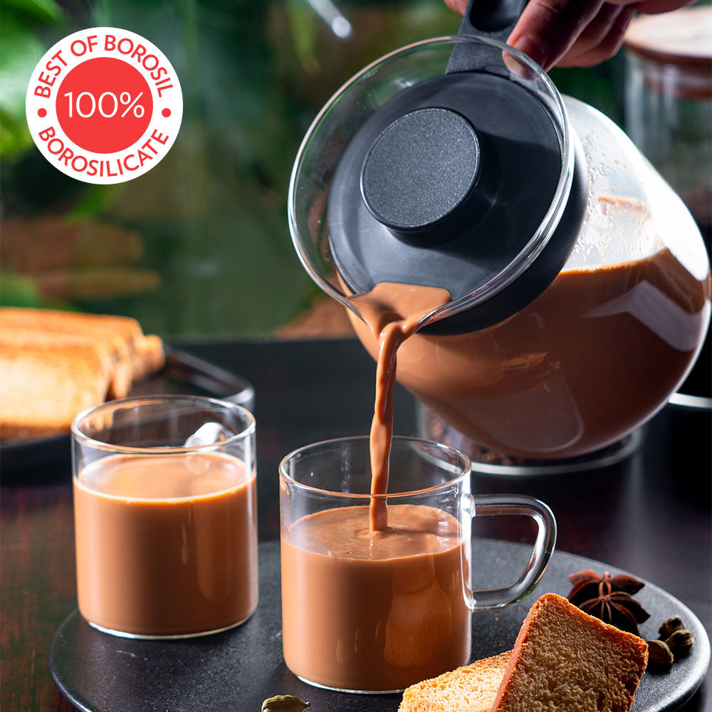 Borosil Carafe w Inbuilt Strainer, 650ml